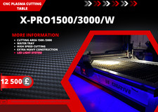 CNC PLASMA CUTTING TABLE 1.5x3m X-PRO NEW FROM MANUFACTURER LED DESIGN