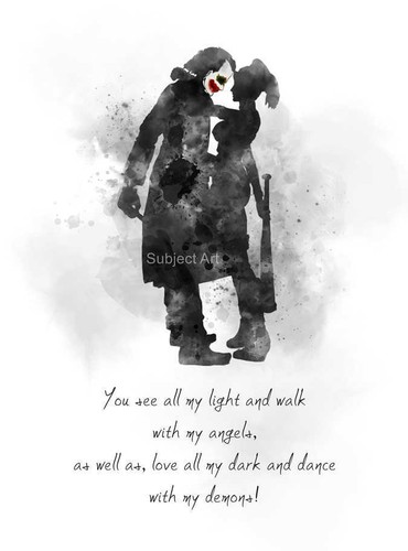 Art print harley - quinn, and