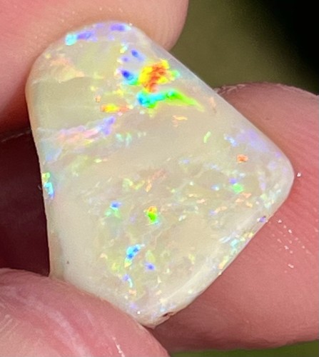 Solid opal polished lightning - opal,