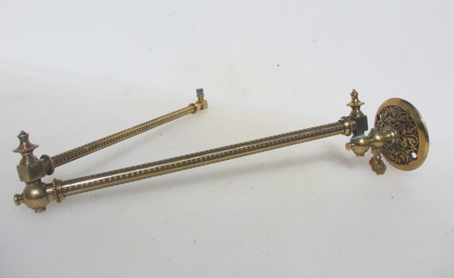 Victorian brass gas wall light - victorian,