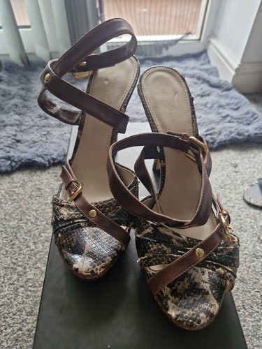 Brown and snake print - brown, snake-print
