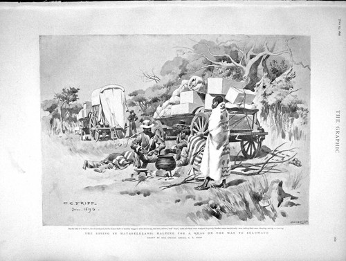 Original old antique - old, print