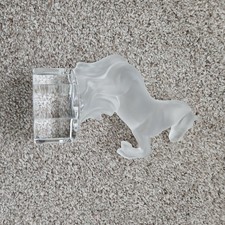 Vintage Crystal Glass Horse Sculpture /Paperweight by Nachtmann