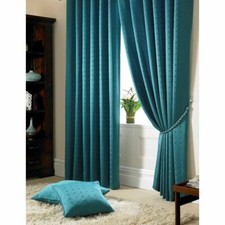 Bersum Pencil Pleat Curtains (Set of 2) 228cm x 228cm - Teal