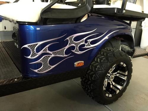 Golf cart full color tribal - cart,