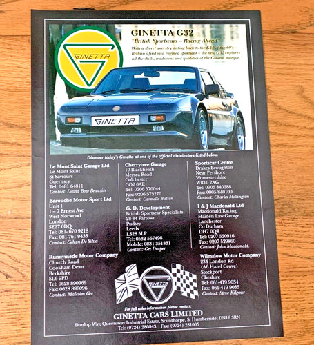 Ginetta g32 1990 collectible - 1990,