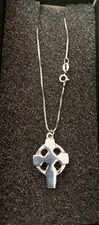 Sterling  silver Celtic cross