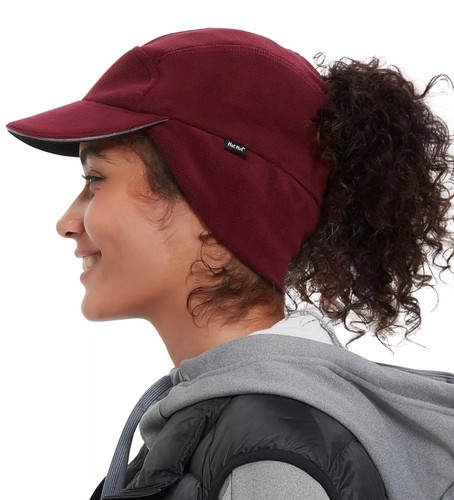 Hat hut fleece - hat, ponytail