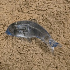 Blue Dolphin Glass Figurine / Paperweight  14cm long