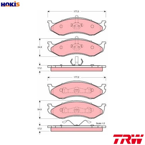 Brake pad set - brake,