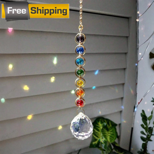 Crystal suncatcher rainbow - suncatcher,