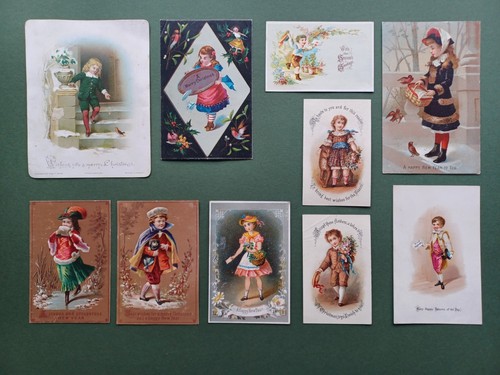 Pretty victorian greeting - 10, x