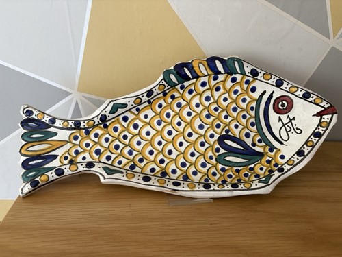 Vintage tunisian hand painted - tunisian,