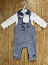 Boys Dungarees 3-6 Months Brand new with tags (little Nutmeg)