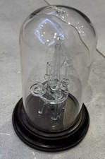 Abbey Glass Vintage Handmade Glass Sculpture Offshore Oil Rig Drilling 7” Tall