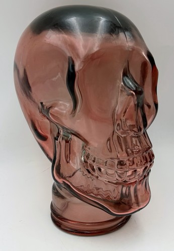 Coloured glass skull mannequin - coloured,