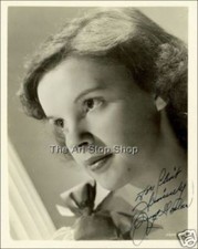 Judy Garland autographed photo print