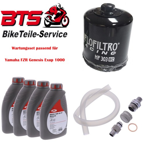 Set oil filter drain plug - 4l,