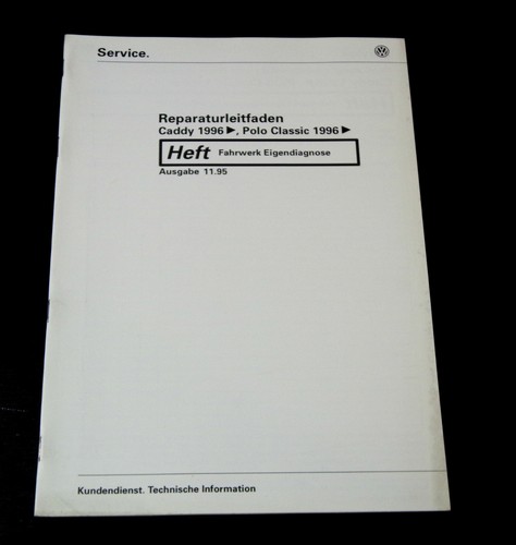 Workshop manual caddy - vw, (9kv)