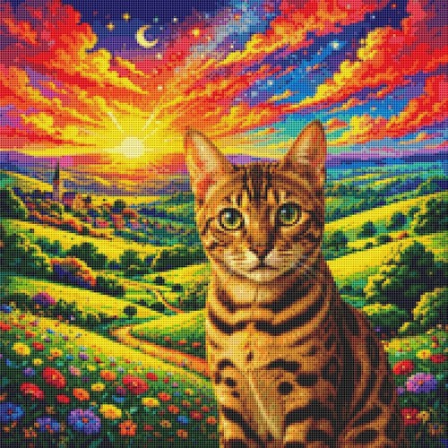 Bengal kitten cat summer - bengal, cat: