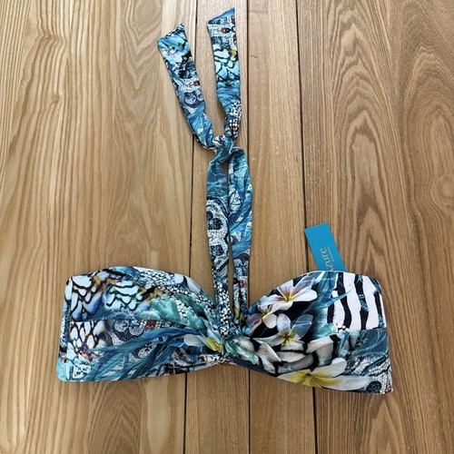 Azure debenhams bikini top sz - azure,