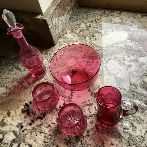 Victorian cranberry glass - victorian,