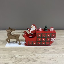 Wooden Santa On Sleigh Fill