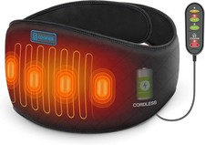 COMFIER Cordless Heating Pad for Back Pain Relief,Lower Back Massager with Heat