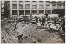 WW2 Press Photo Air Raid Shelter Hötorget Square Stockholm Sweeden 1939 #V37
