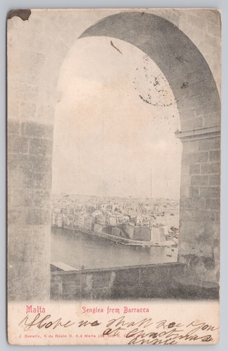 Printed senglea from barracca - senglea,