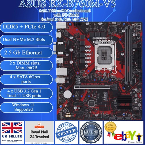 Asus b760m ddr5 - asus, ex-b760m-v5