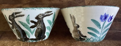Bell spongeware studio pottery - spongeware,