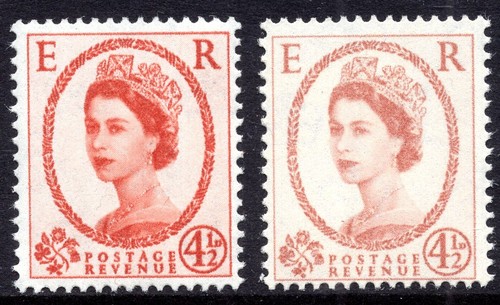 1958 d chestnut shade - 4½d,