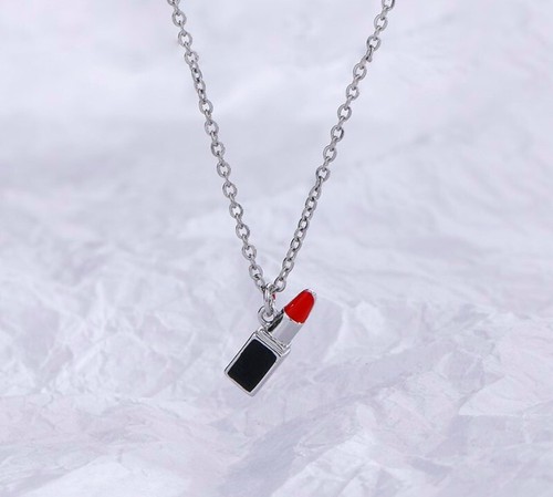 Red lip pendant 925 - red,