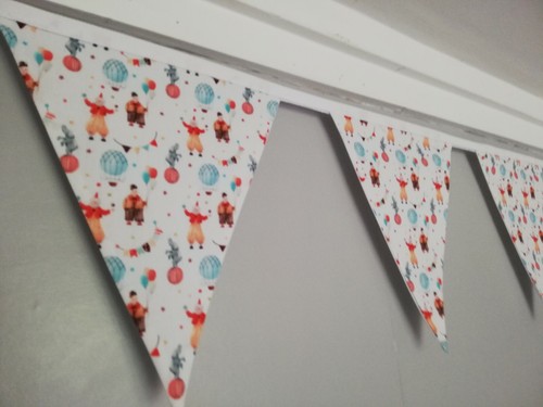 Circus fabric nursery bunting - nursery,