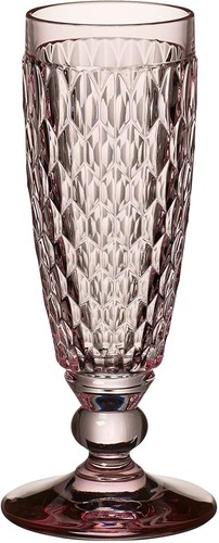 Champagne flute glass - champagne, (rose)