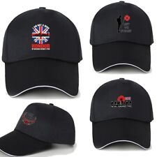 Remembrance Day POPPY UK Poppy Cotton Baseball Cap Hat Lest We Forget