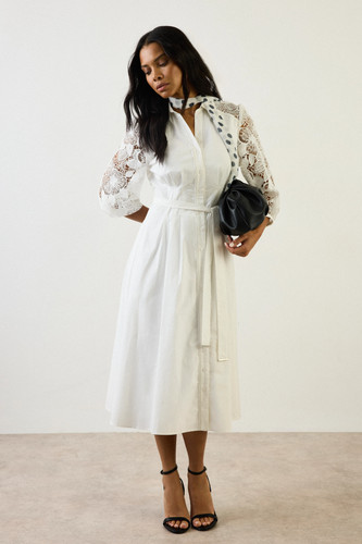 Wallis ivory shirt dress - wallis,