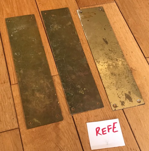 Vintage brass finger plate - 3x,