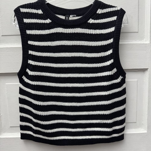 Divided sweater vest - sweater,