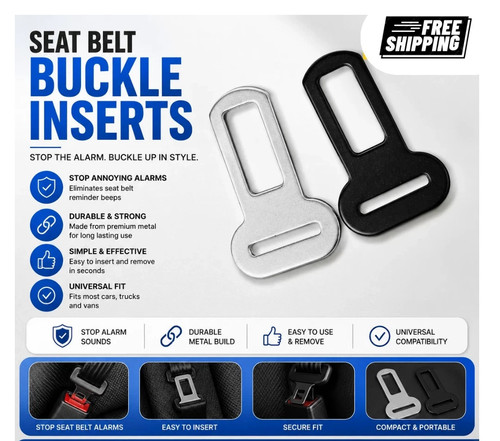 Car seat belt - seat, clip