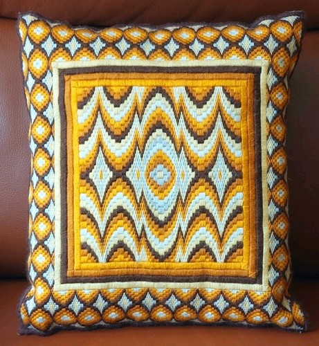 Vintage bargello needlepoint - vintage,
