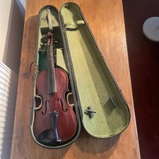 Antique Maidstone Murdoch 3/4 Violin With 2 Bows & Original Coffin Case