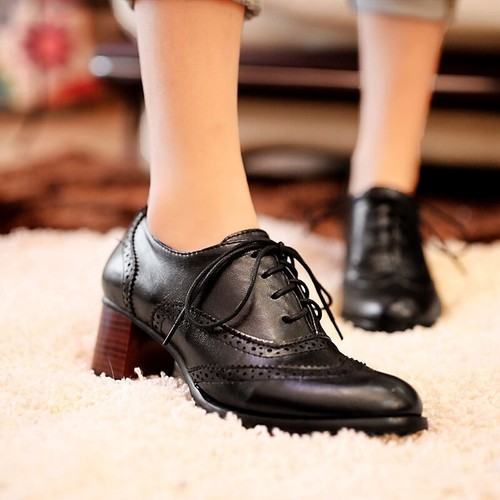 Lace size retro shoes - retro, up