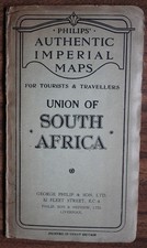 Philips Authentic Imperial Maps for Tourists & Travellers Union of South Africa