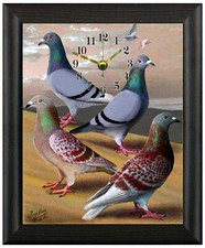 Racing pigeon clock gift - clock,