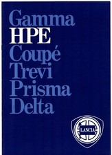 Lancia HPE 1983-85 UK Market Sales Brochure 2000 IE Volumex VX Beta