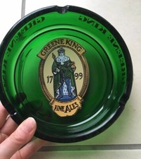 Vintage Large Greene King Ashtray. 7” Diameter Collectible.