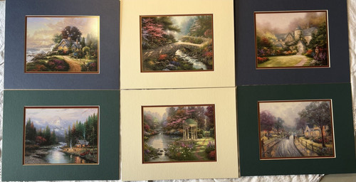 Thomas kinkade signed matted - kinkade,