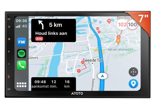 Double din autoradio - 7",